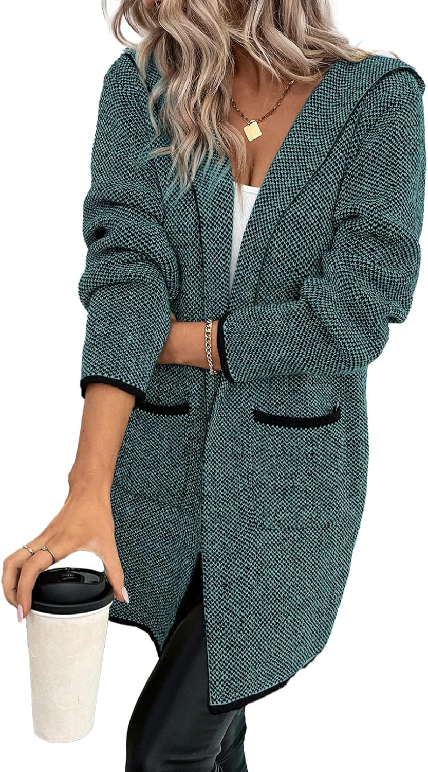 Sidefeel Womens Fall Outfits Long Sleeve Open Front Cardigan