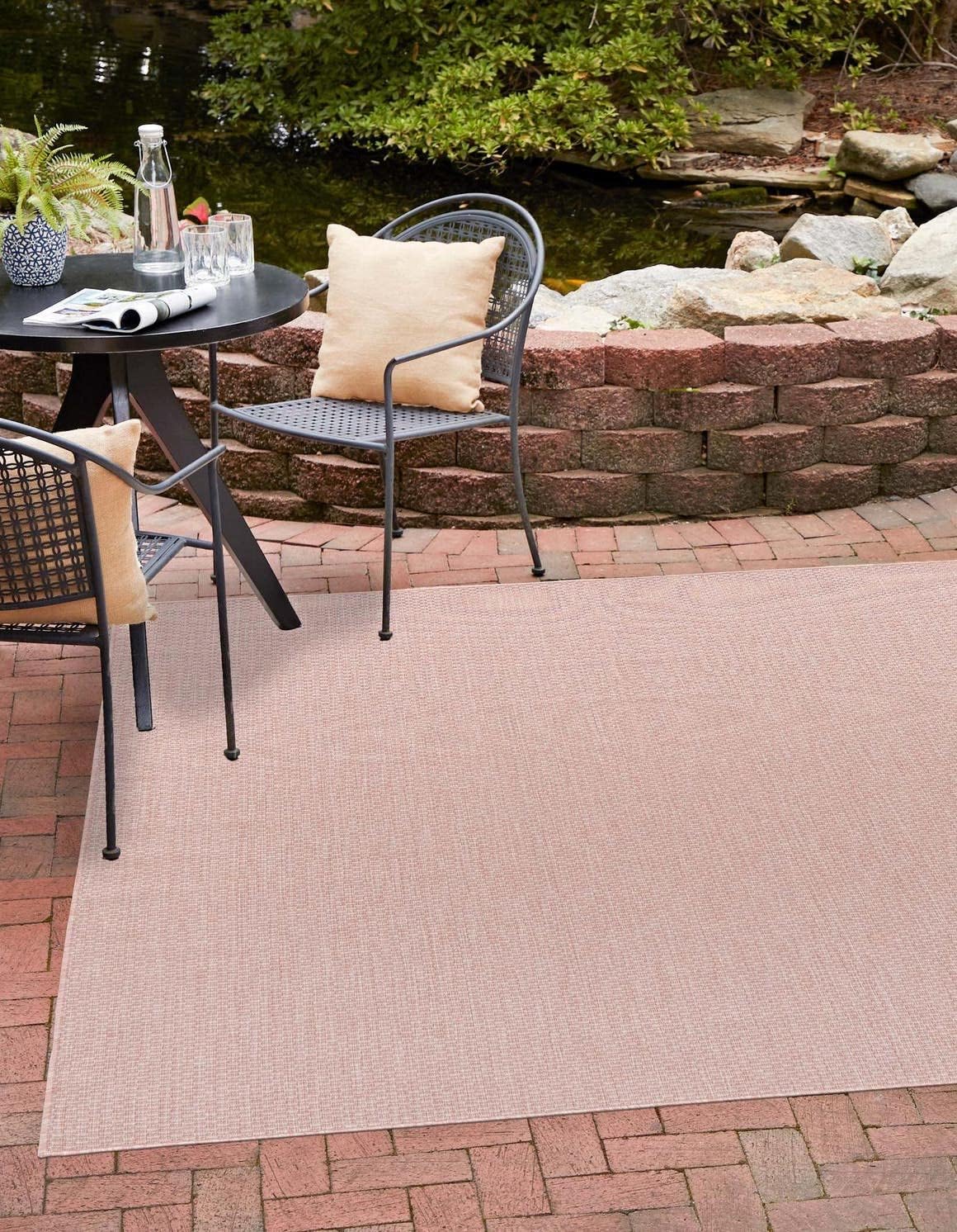 Unique Loom Casual Transitional Solid Heathered Area Rug 10ft 8