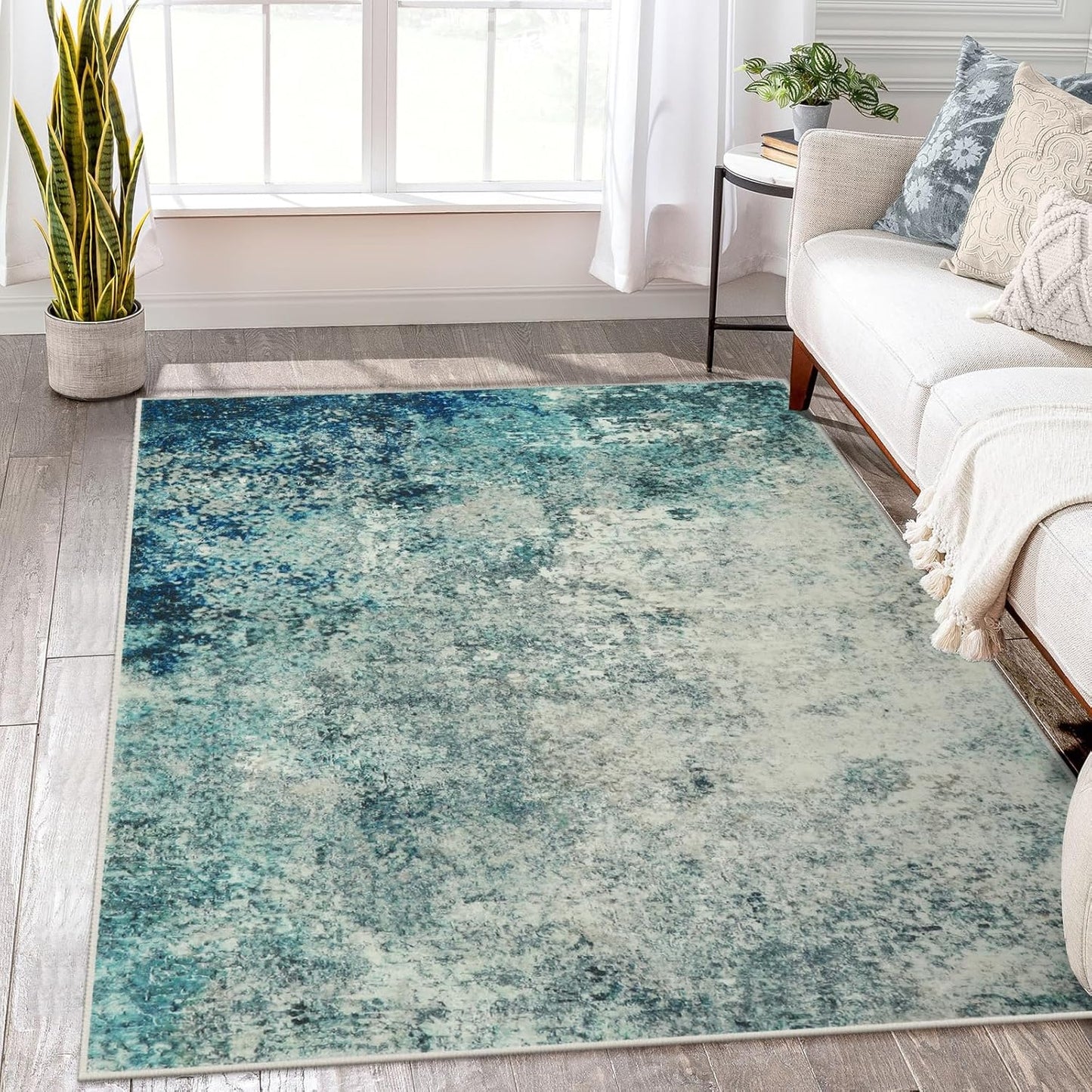 Lahome Modern Abstract 8x10 Area Rugs for Living Room Decor