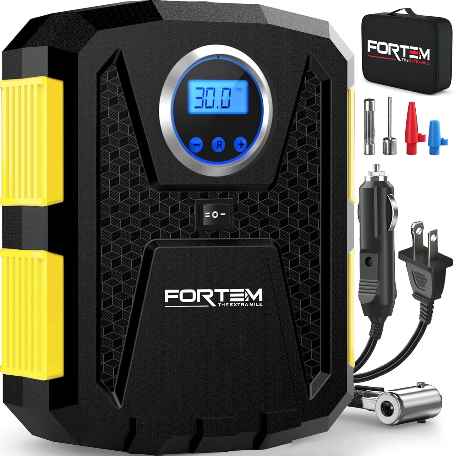 FORTEM Tire Inflator Portable Air Compressor for All Vehicles