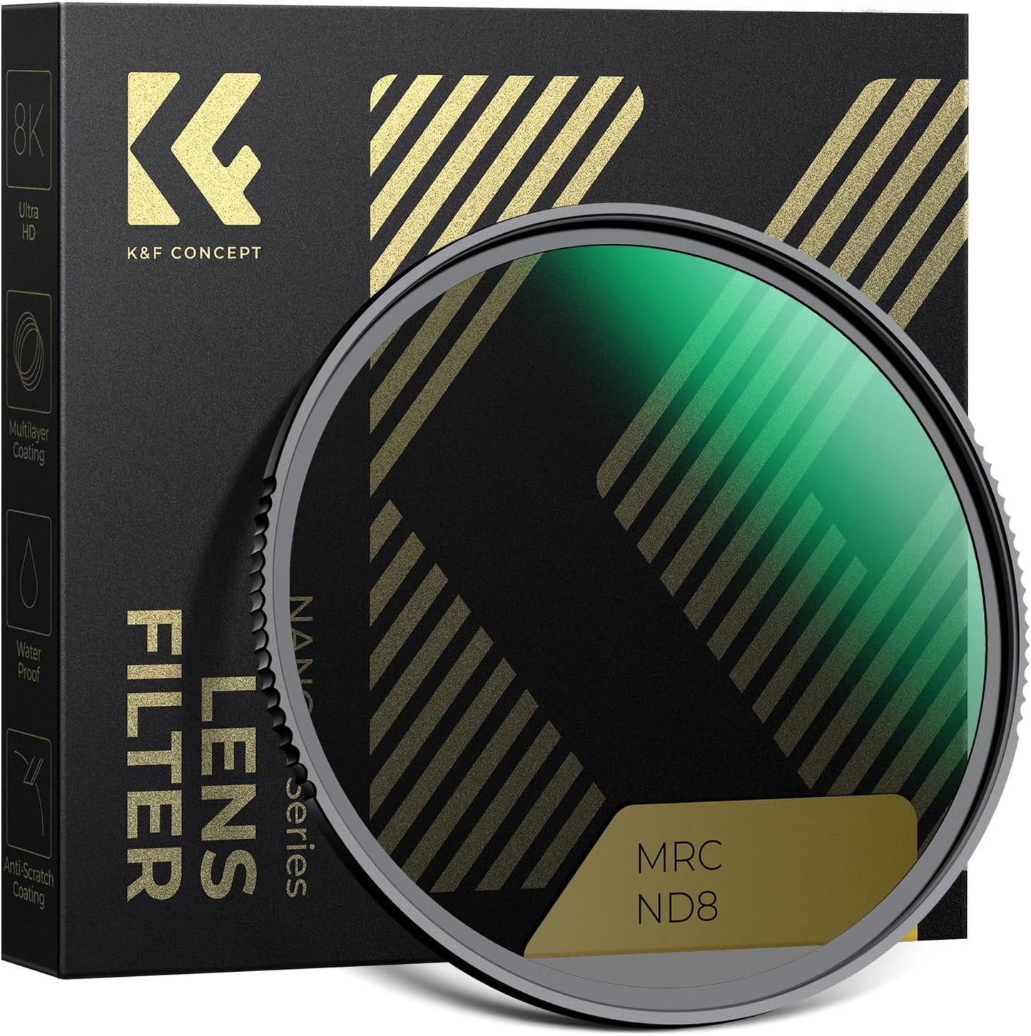K&F CONCEPT 77mm ND8 Filter for Stunning Landscape Photography