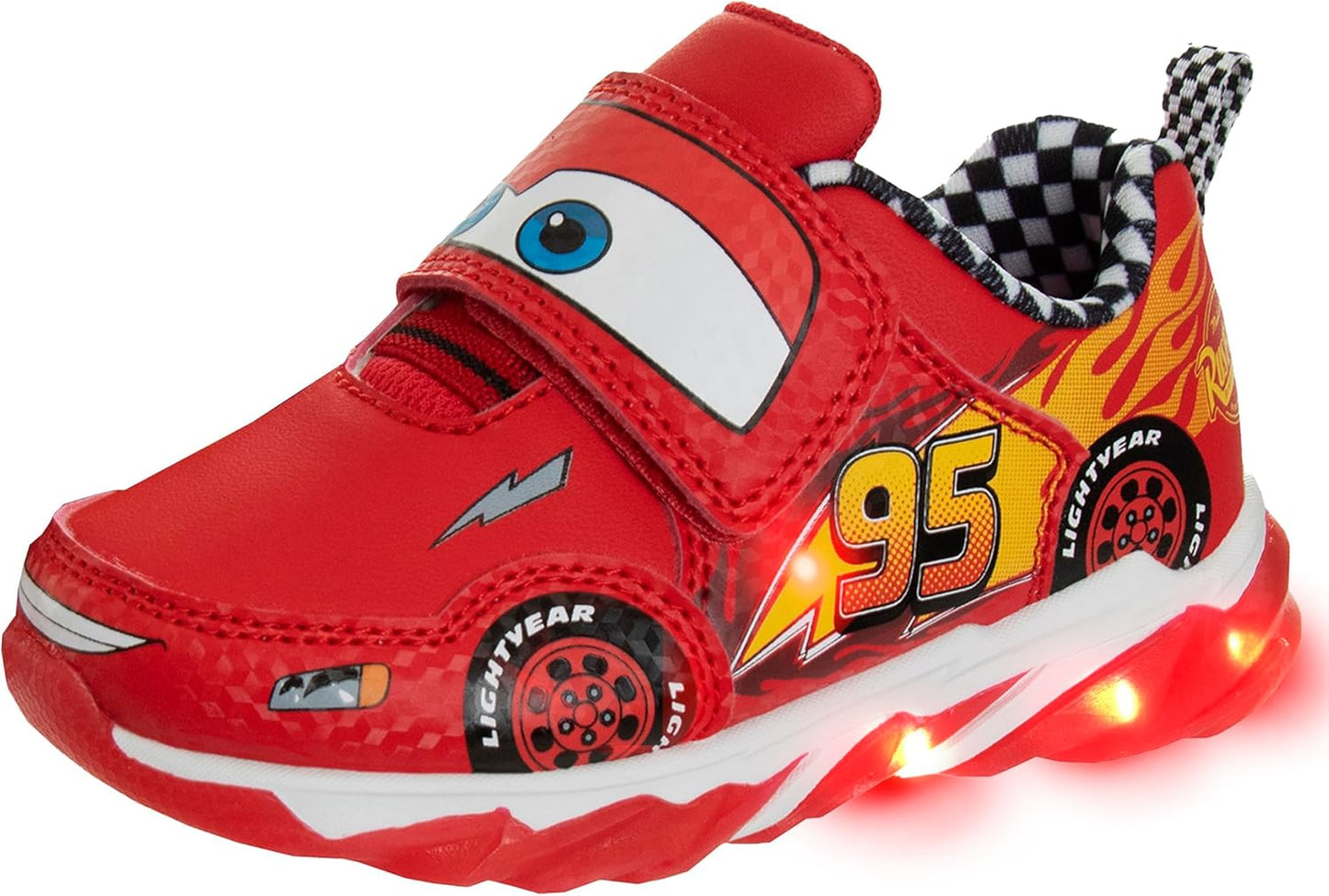 Disney Pixar Cars Lighted Sneakers for Boys - Fun & Comfortable