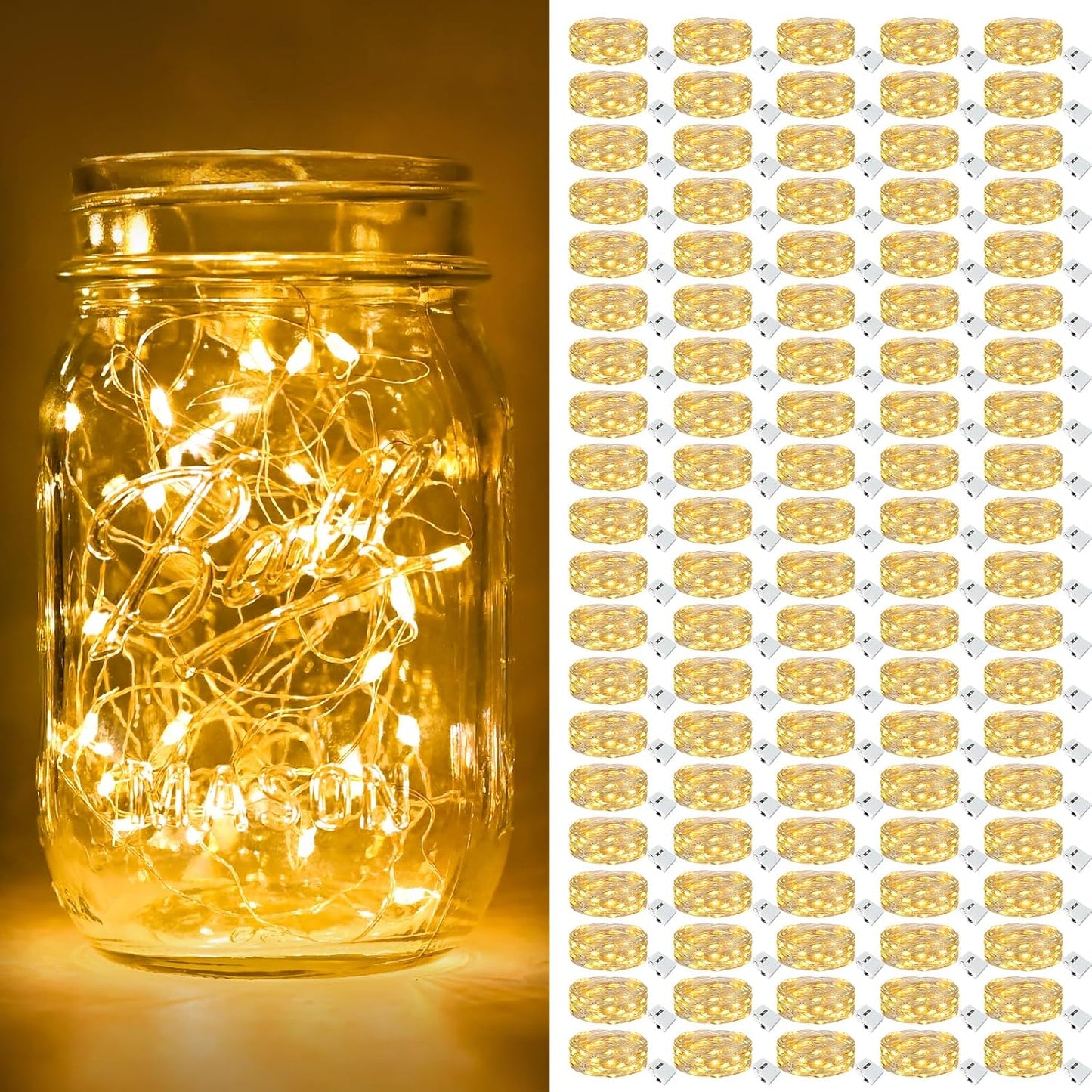 Battery Operated Fairy Lights 100 Pack for Magical Decor