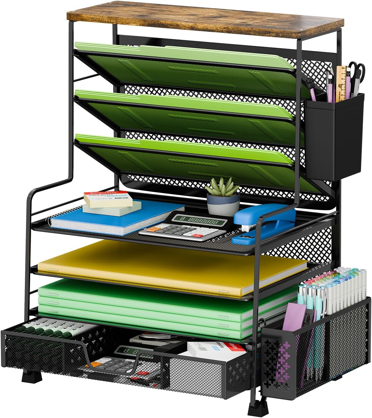 8 Tier Desk File Organizer for Efficient Office Storage Solutions