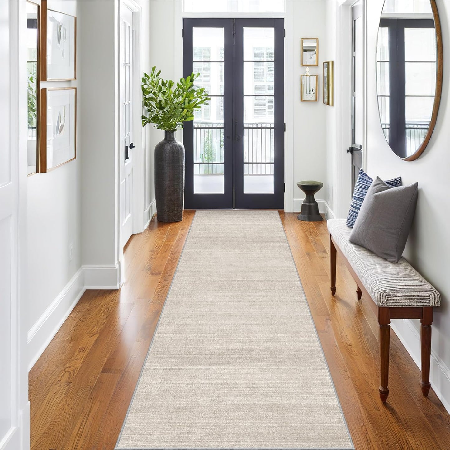 Art&Tuft Non-Slip Runner Rug - Soft Distressed Carpet Runner