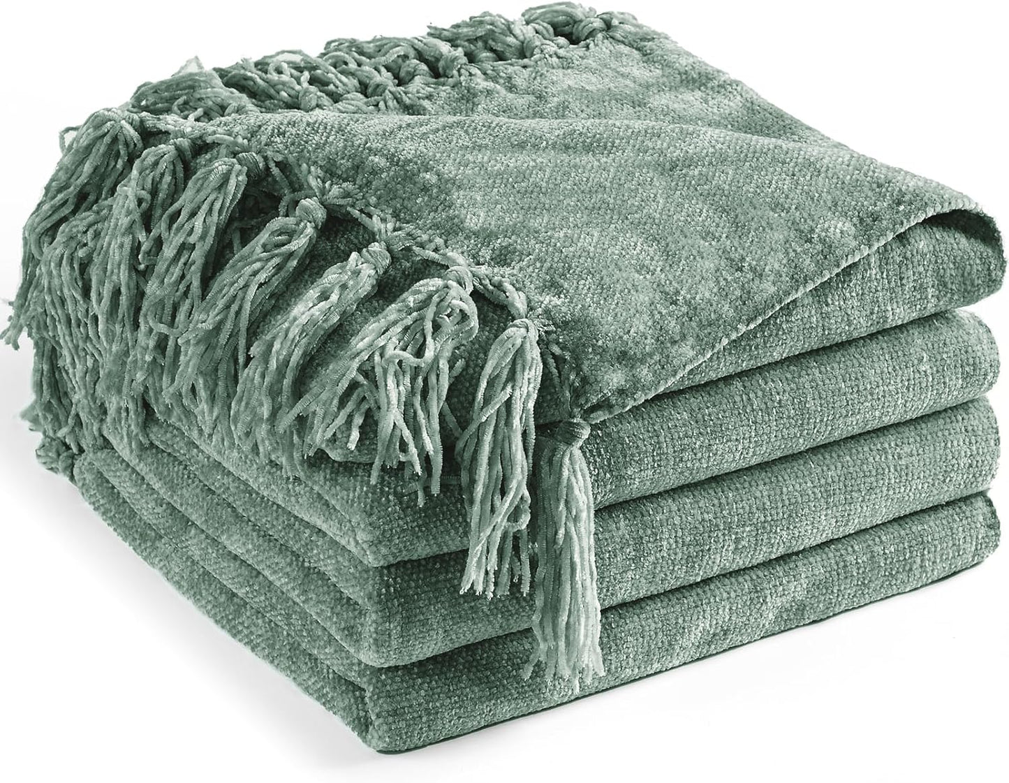 Chenille Throw Blanket for Couch 60in X 80in Soft Cozy Decor