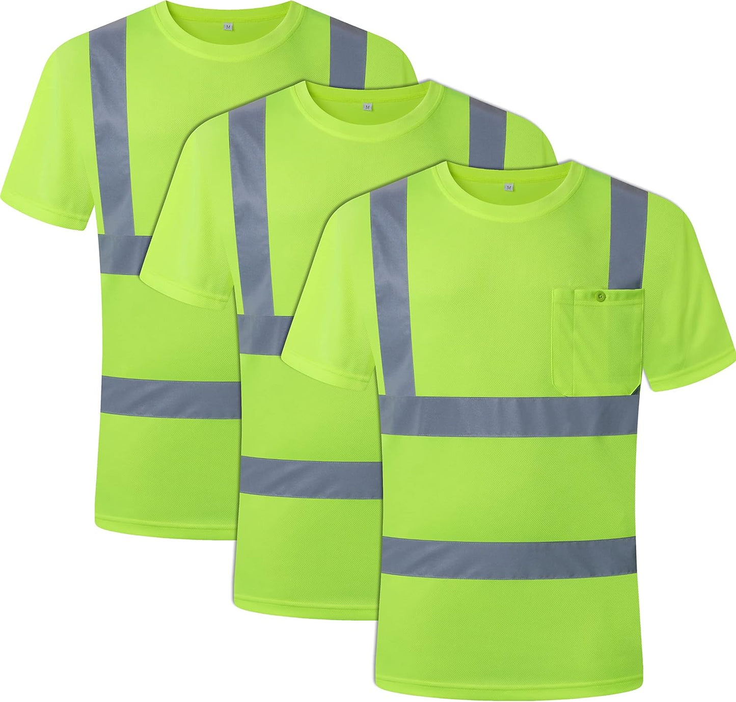 Hi-Vis Reflective Safety T-Shirts for Work and Recreation