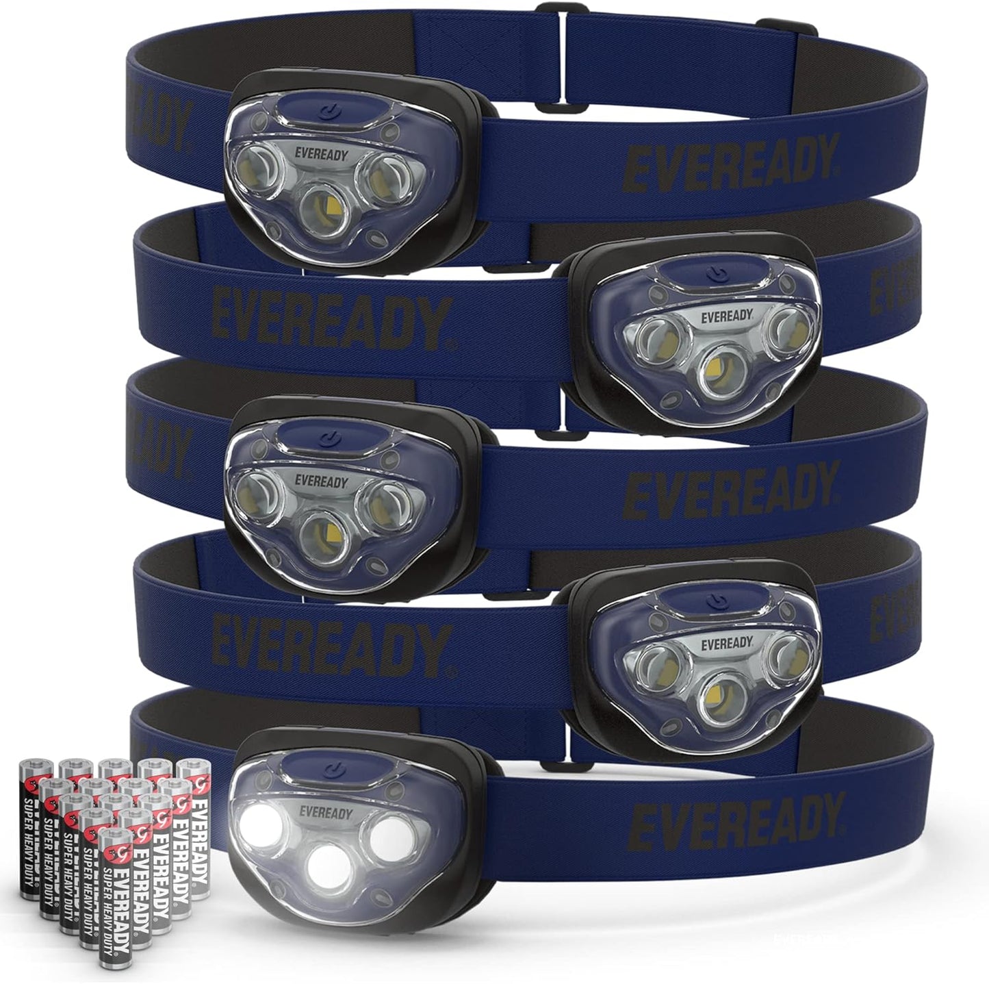 Eveready Pro200 Headlamps 5-Pack: Bright, Durable, Ready for Any Adventure!