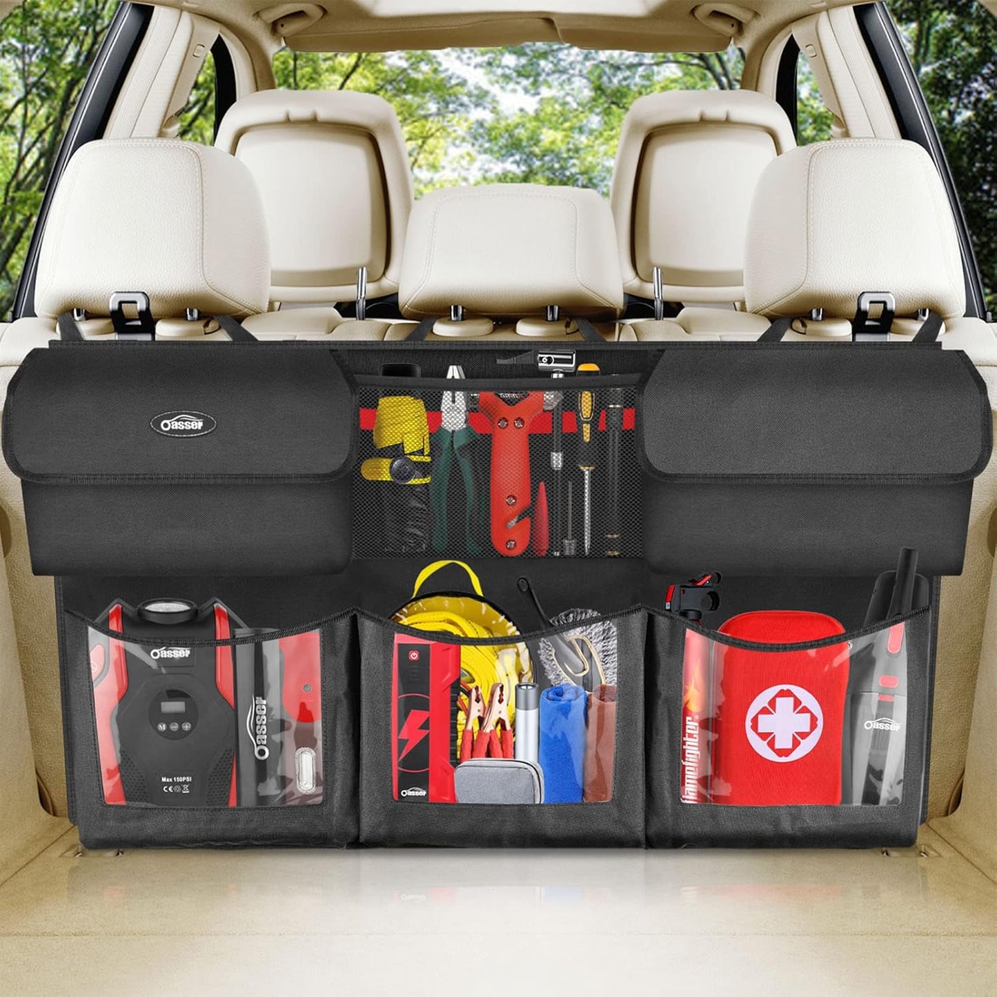 Oasser Foldable Trunk Organizer 6 Pockets