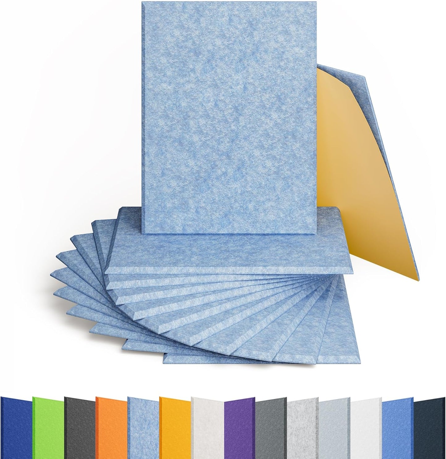 12 Pack Acoustic Panels for Home and Office Sound Proofing
