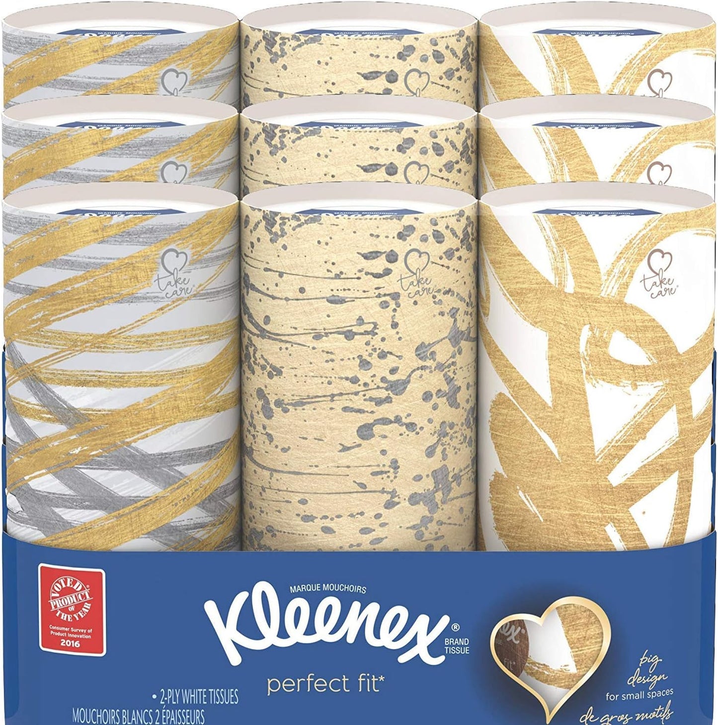 Kleenex Perfect Fit Facial Tissue 50 Count Pack of 9 for Home
