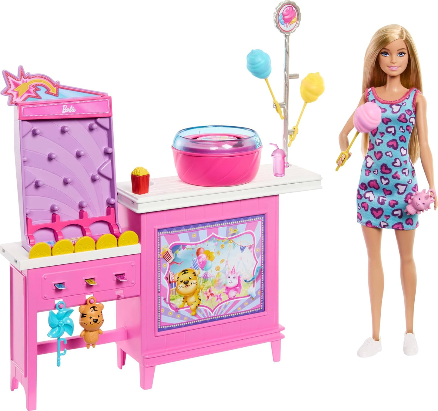 Barbie Mysteries Beach Detectives Doll & Game Booth Playset