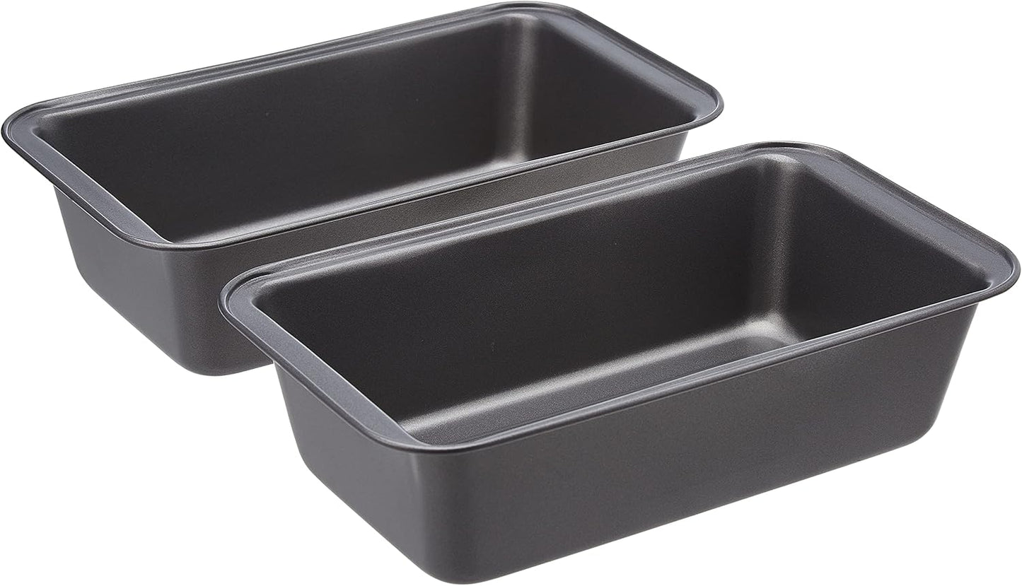 Rectangular Baking Bread Loaf Pan Set of 2 for Perfect Loaves