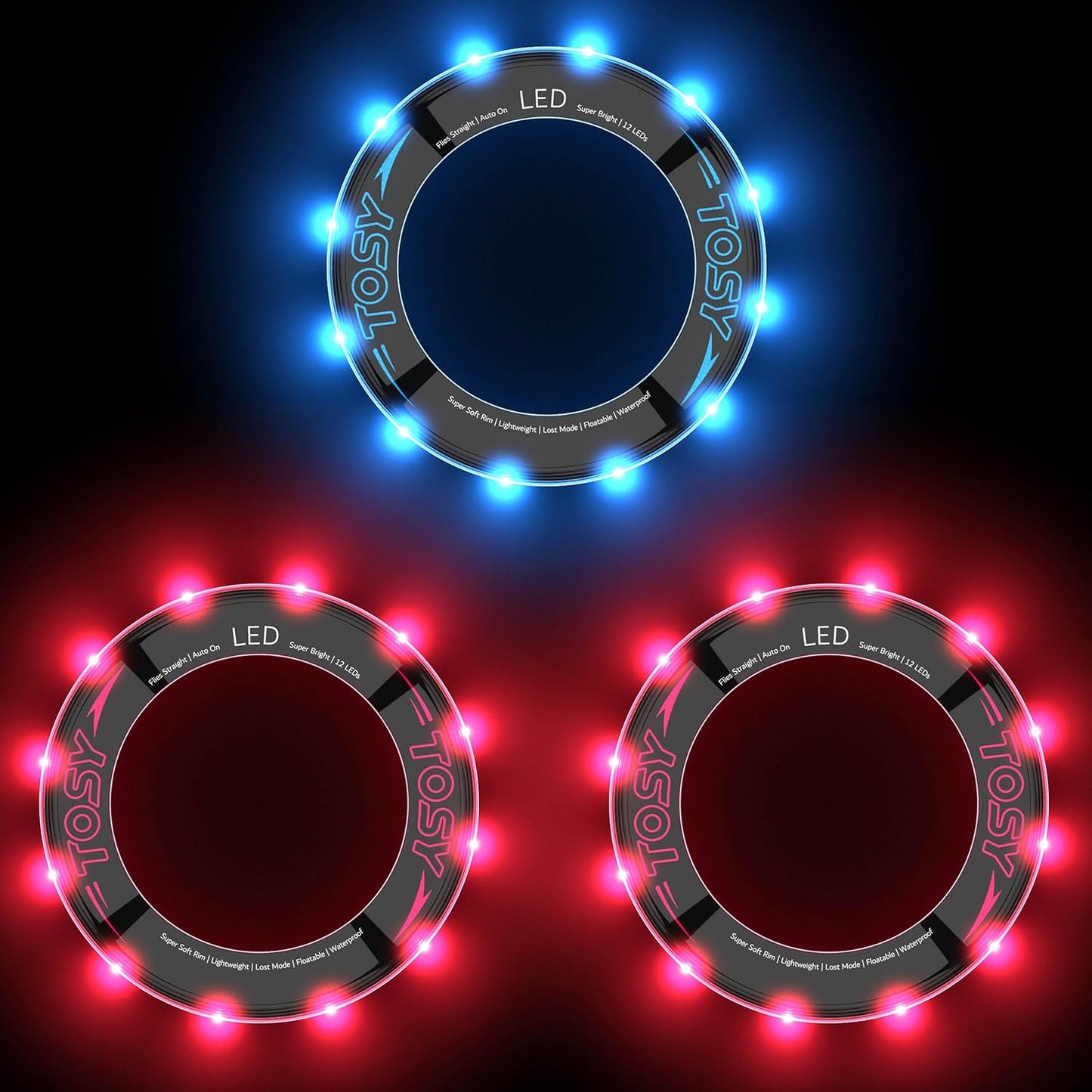 Super Bright TOSY Flying Ring Bundle
