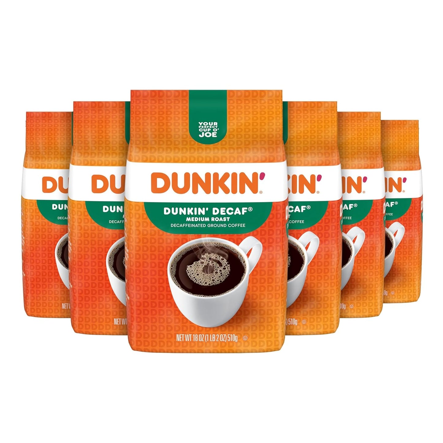 Dunkin Decaf Medium Roast Ground Coffee for Delicious Brews