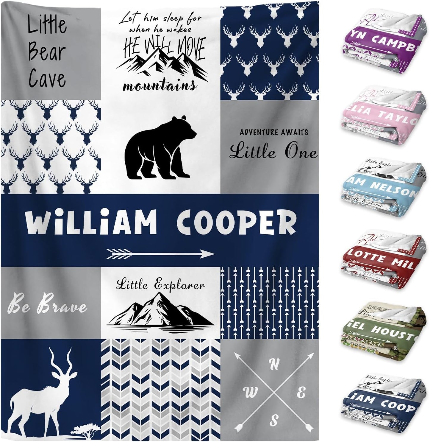 Personalized Fleece Baby Blanket - Custom Name Keepsake