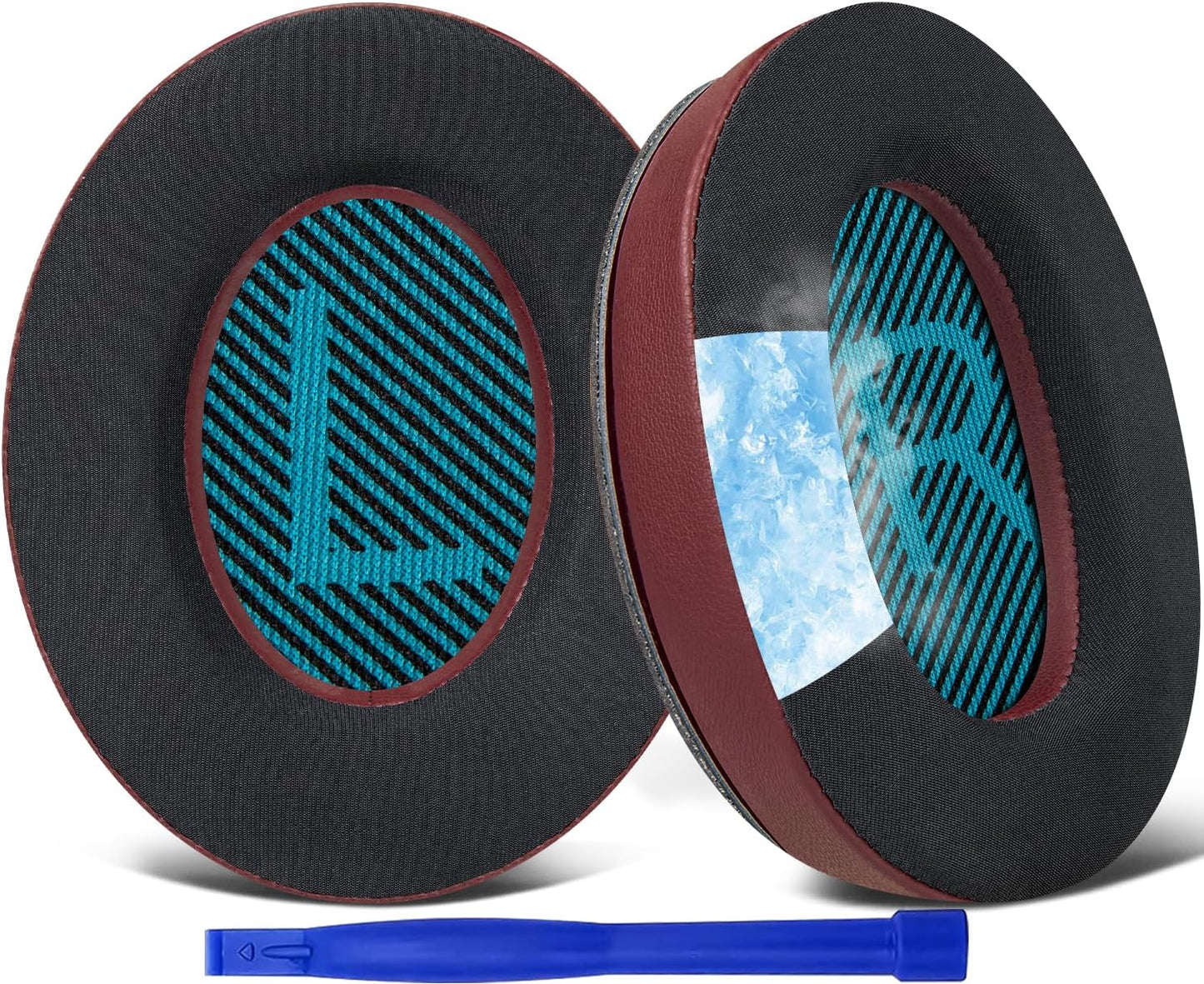 SoloWIT Cooling Gel Earpads for Bose Headphones - Burgundy