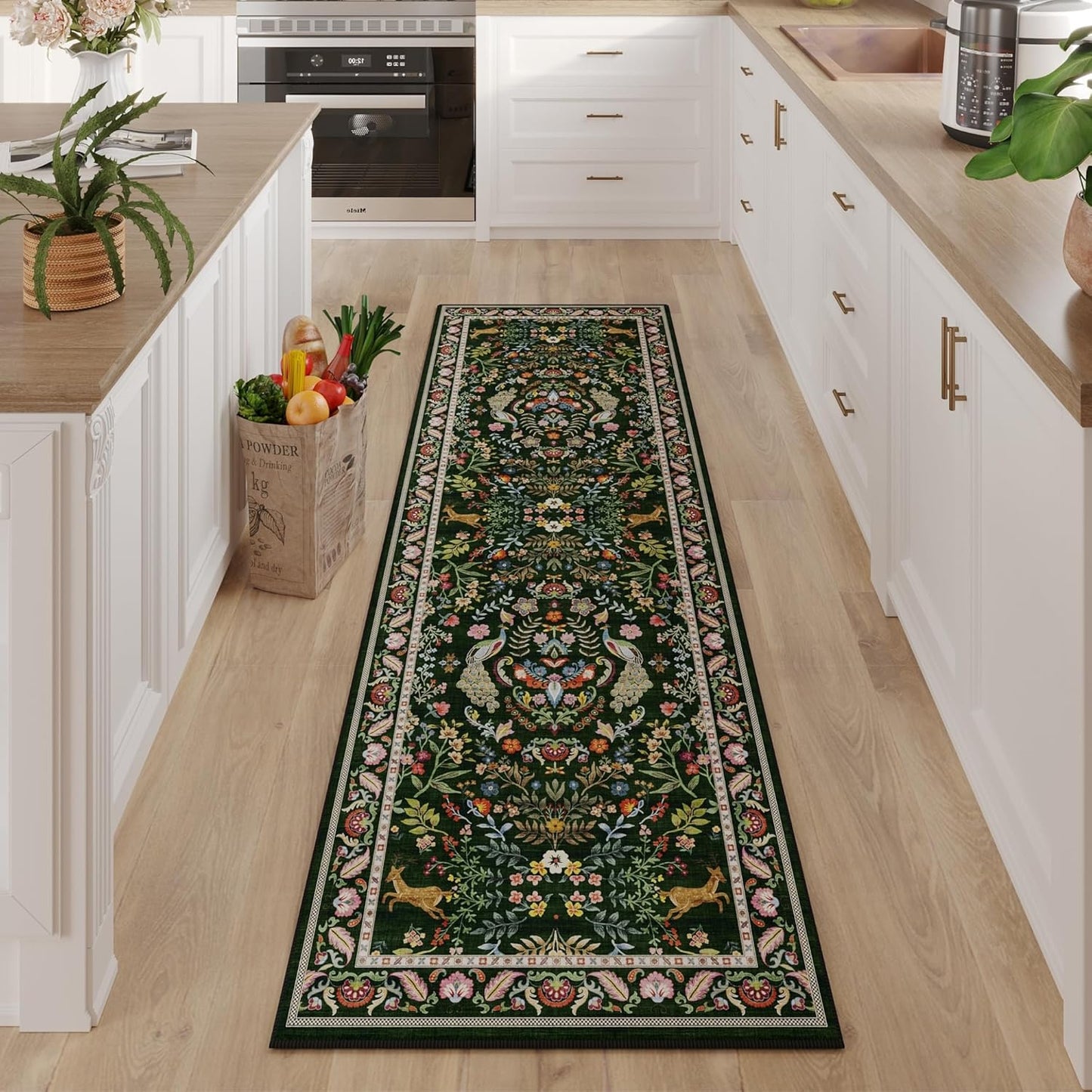 Runner Rug Washable Kitchen Runner 2ft 6in'x8ft for Entryway