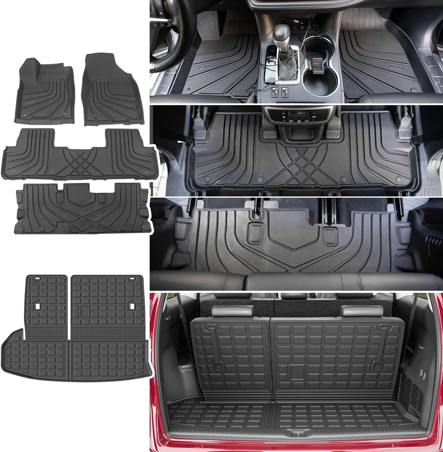 Cargo Mat for 2014-2019 Toyota Highlander - Durable Trunk Liner