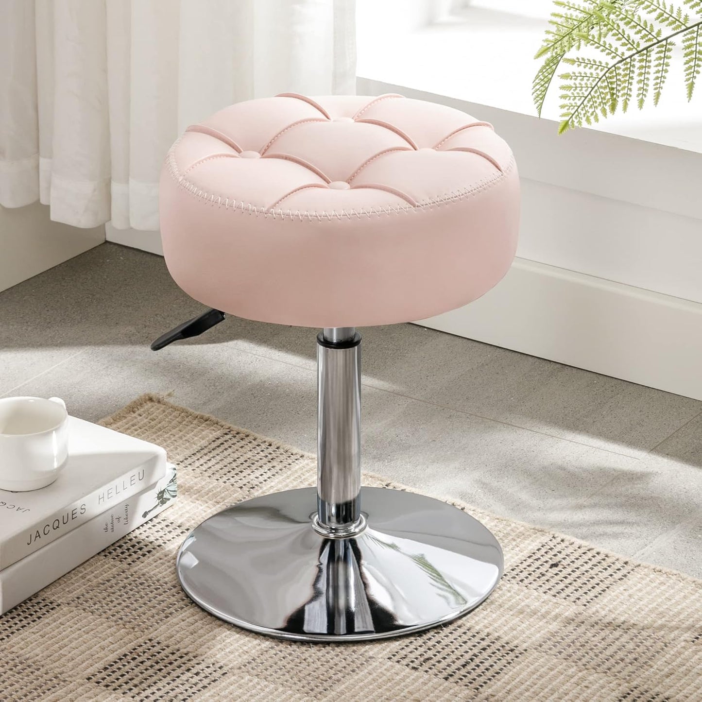LUE BONA Adjustable Vanity Stool for Makeup Room & Living Room