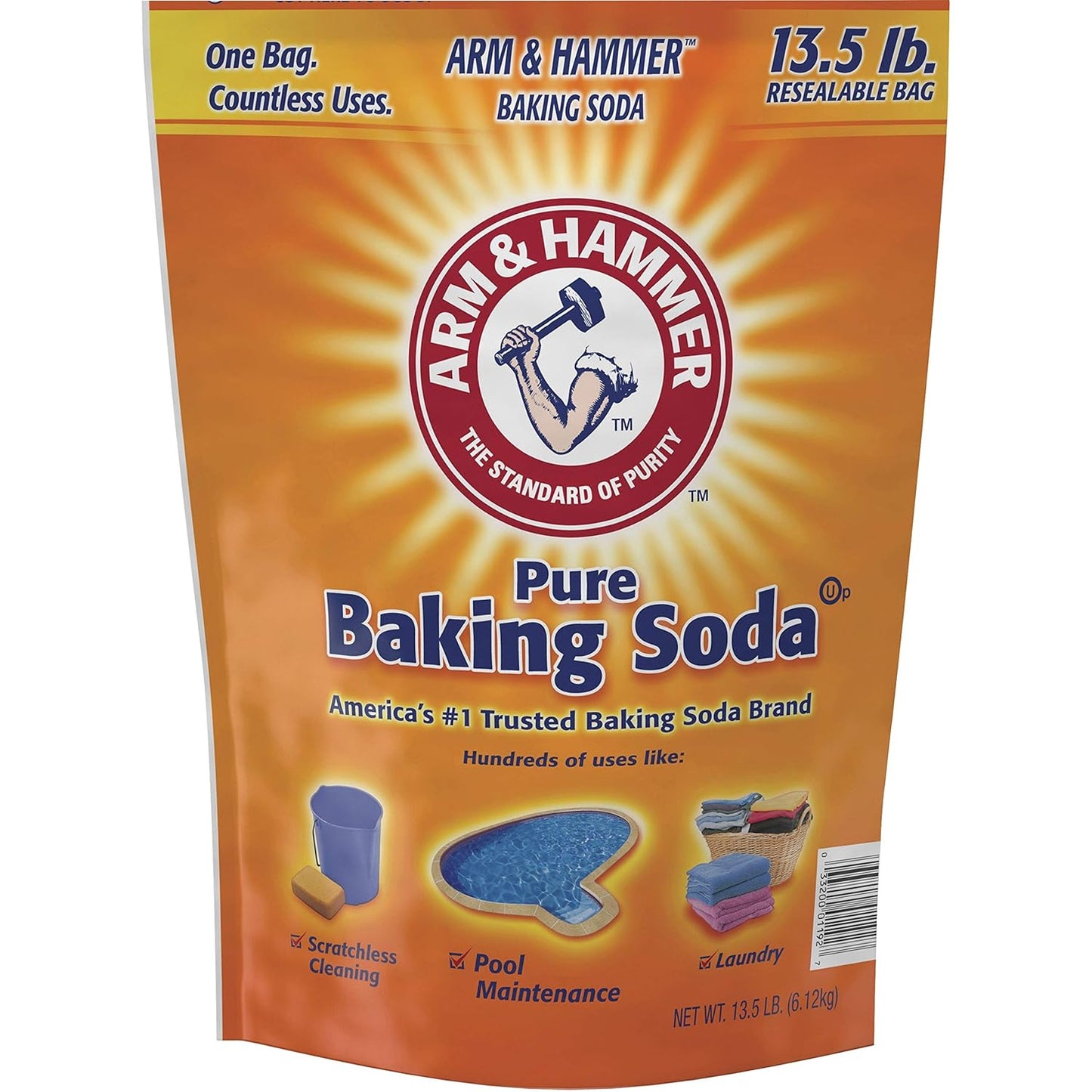 Pure Baking Soda for Cleaning, Laundry, and Deodorizing Needs