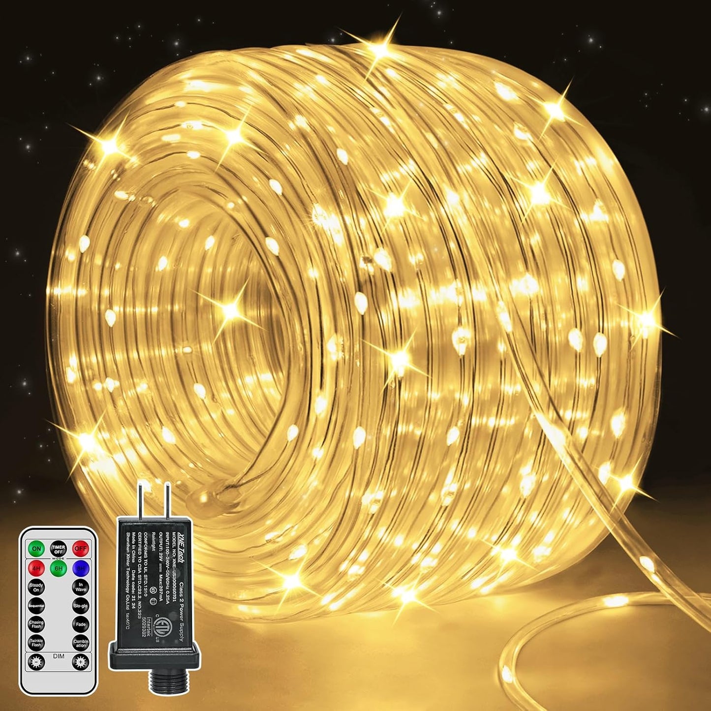 100ft LED Rope Lights Outdoor for Versatile Indoor and Outdoor Use