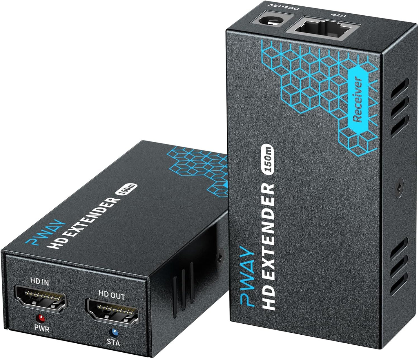 PWAY HDMI Extender 500ft Over Single Cat5e/6 for Full HD