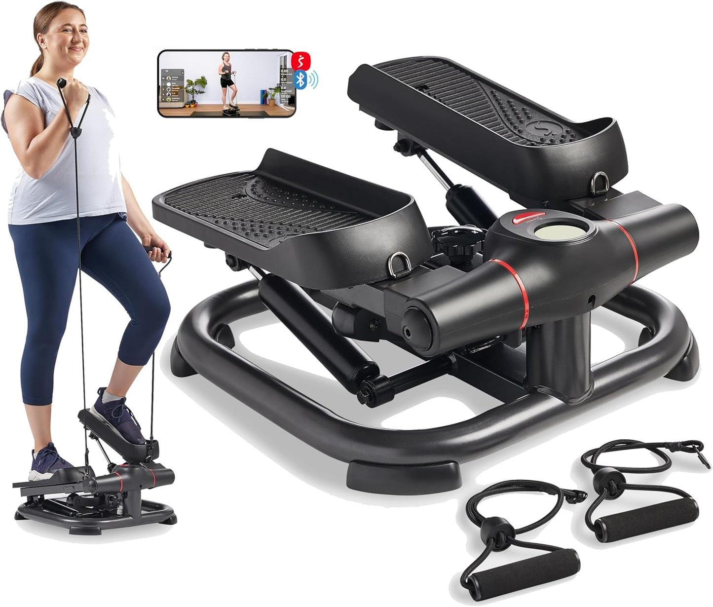 Premium Power Stepper with Resistance Bands for Home Fitness