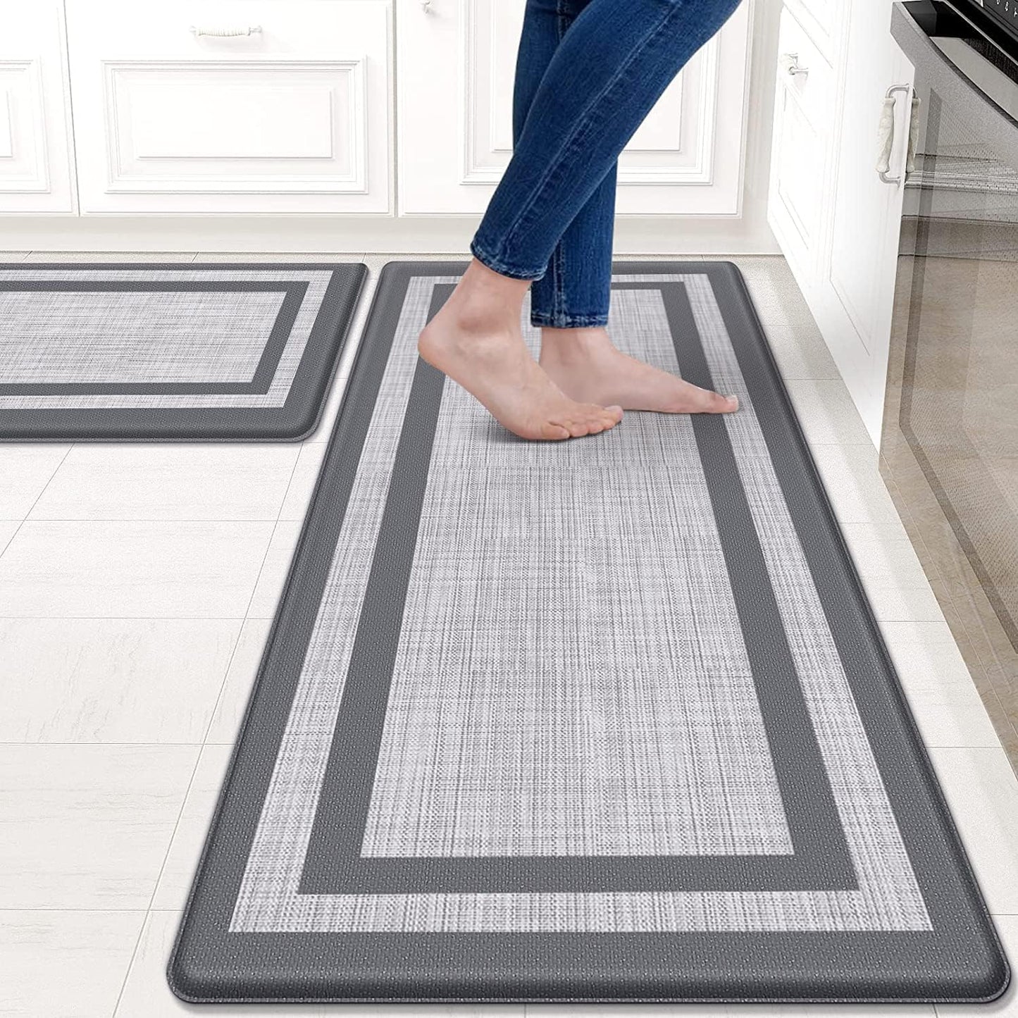 Mattitude Kitchen Mats Set of 2 for Ergonomic Comfort and Safety