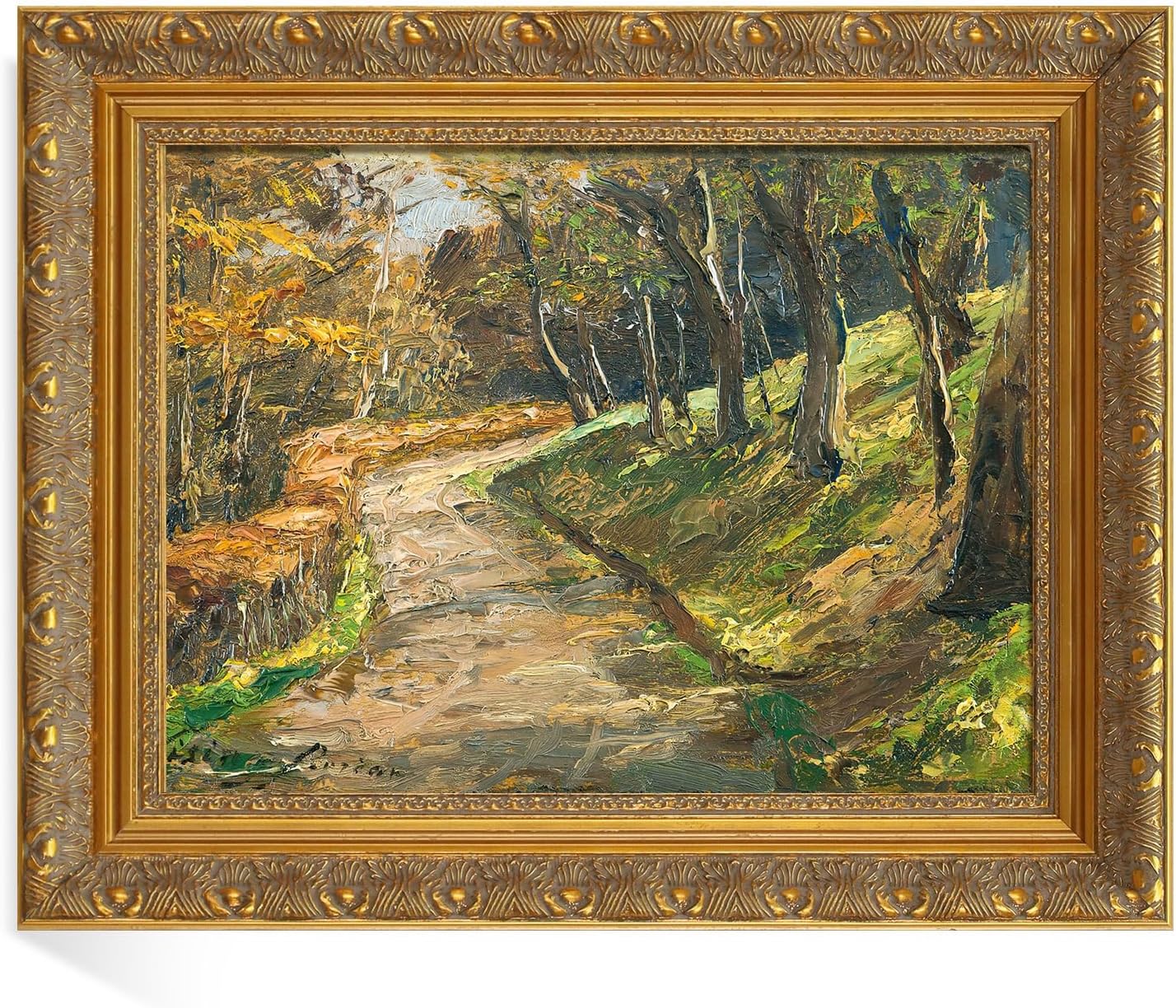DIY Canvas Frame for 18x24 Painting, Antique Gold Ornate Design