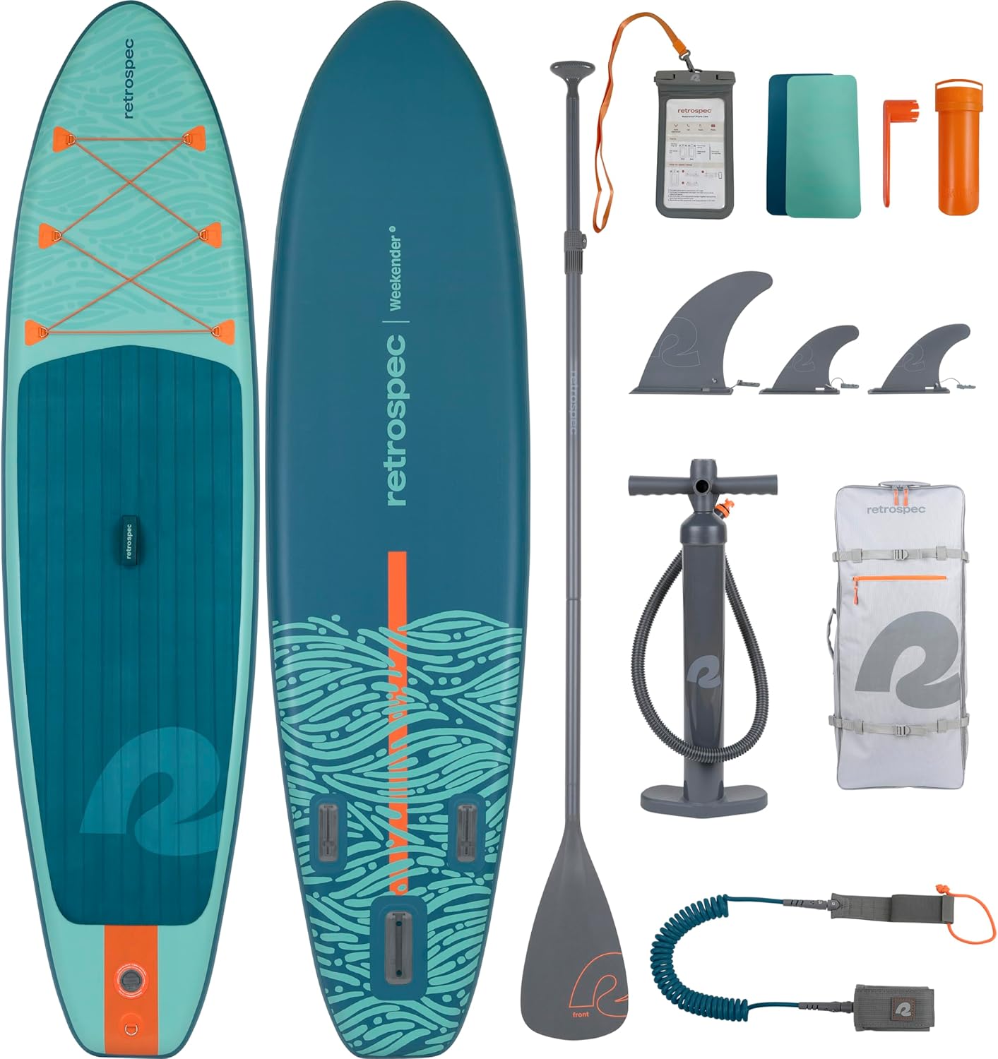 Retrospec Weekender Inflatable Stand Up Paddle Board for Fun