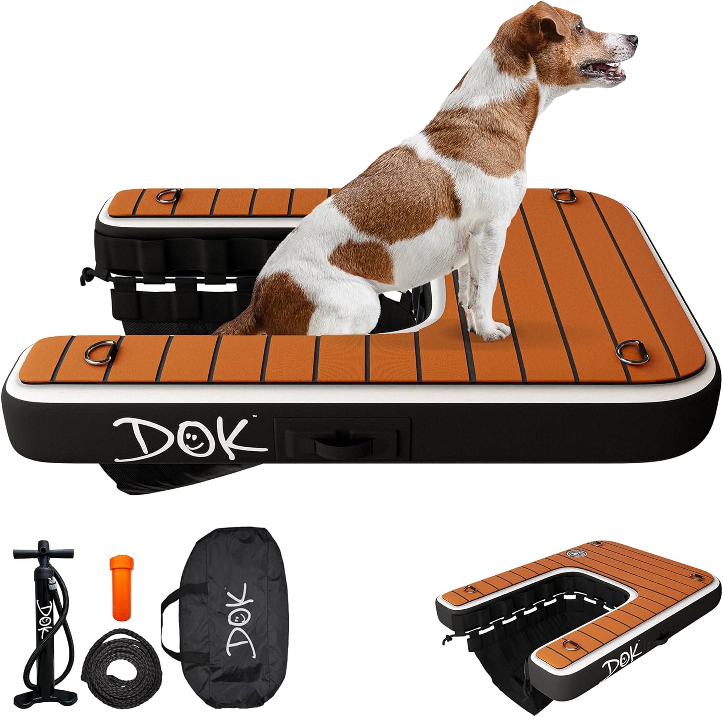 DOK Dog-DOK Mini Inflatable Dock Platform for Safe Water Access