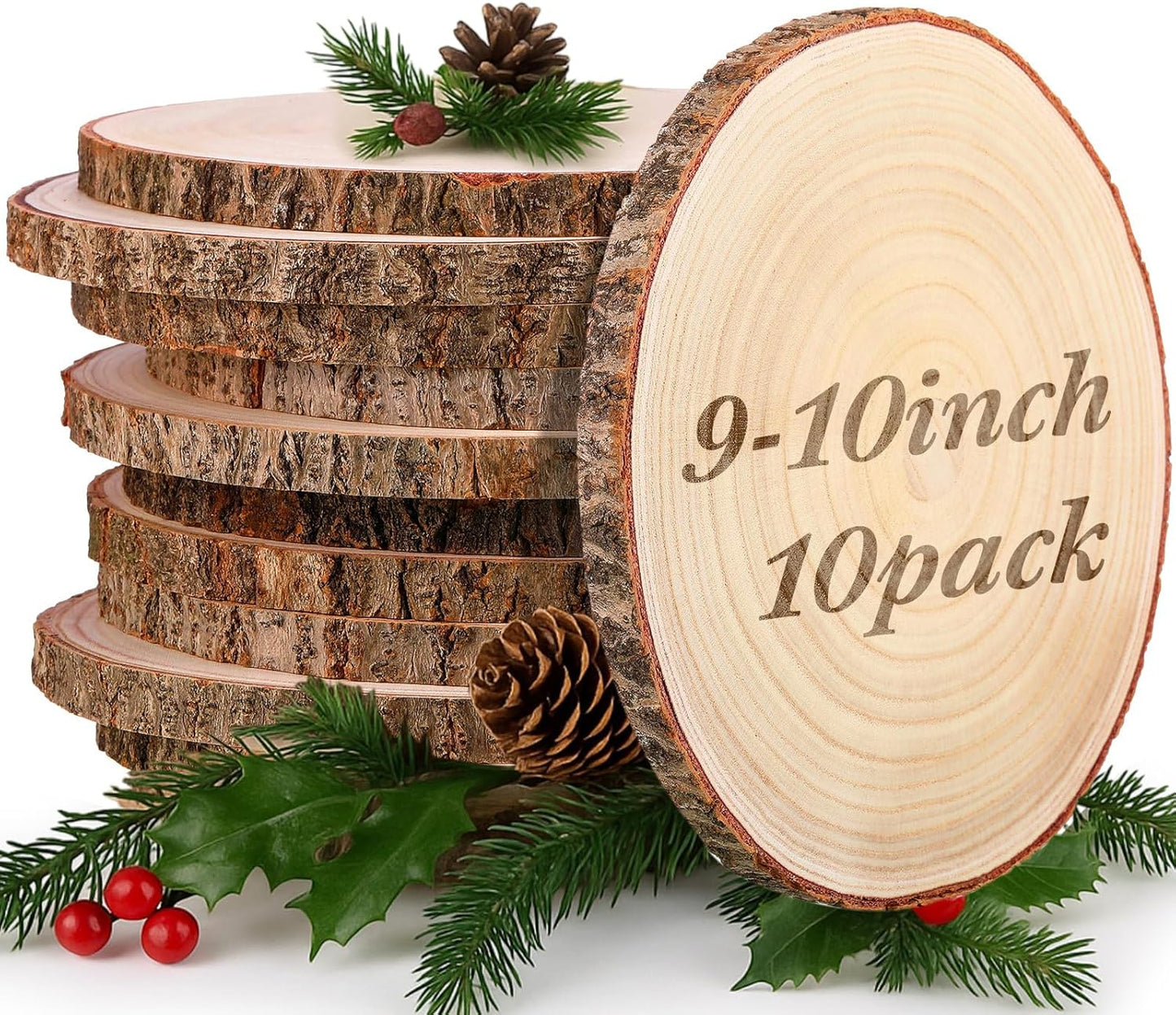 Large Wood Slices for Centerpieces - Rustic Decor for Events