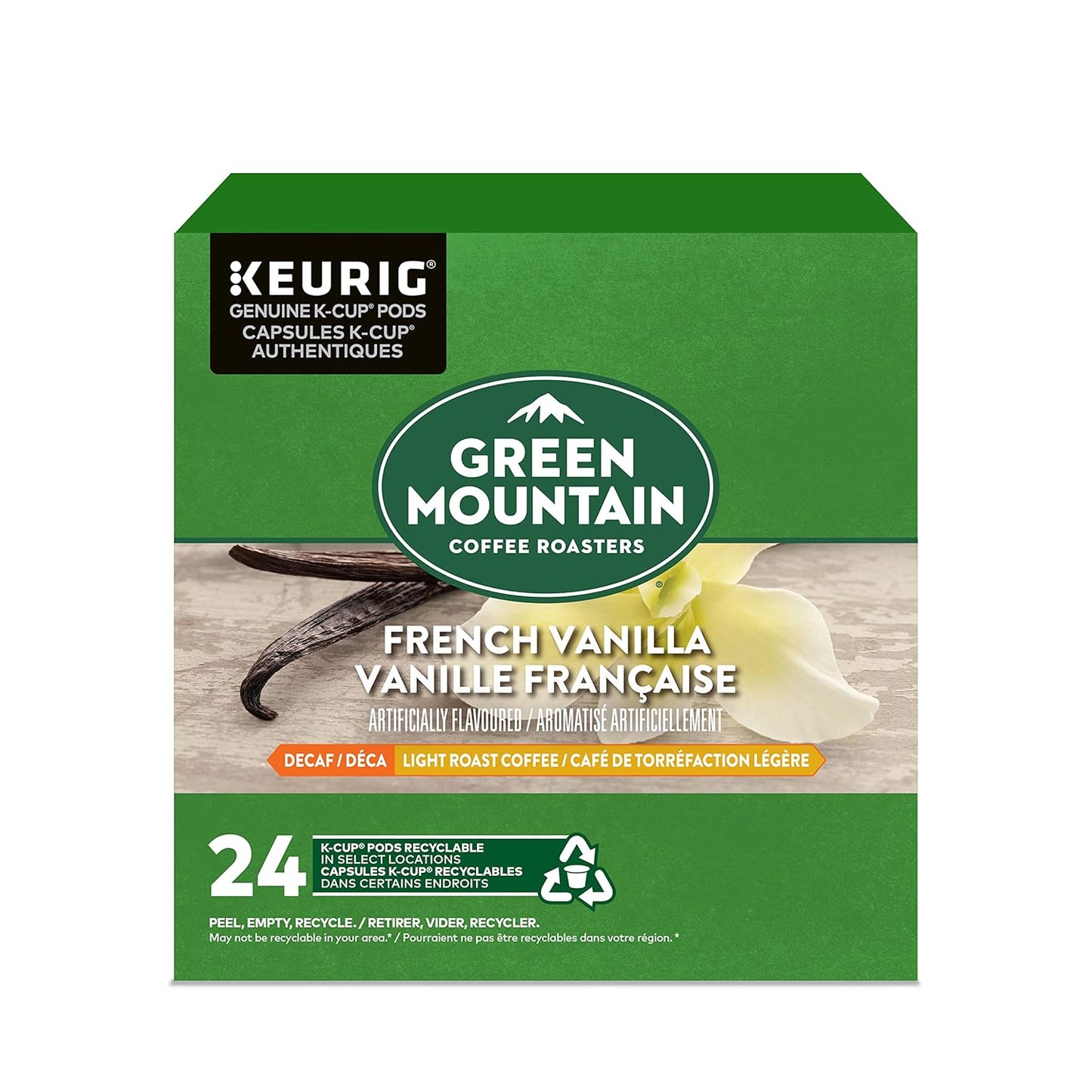 French Vanilla Decaf K-Cup Pods by Green Mountain