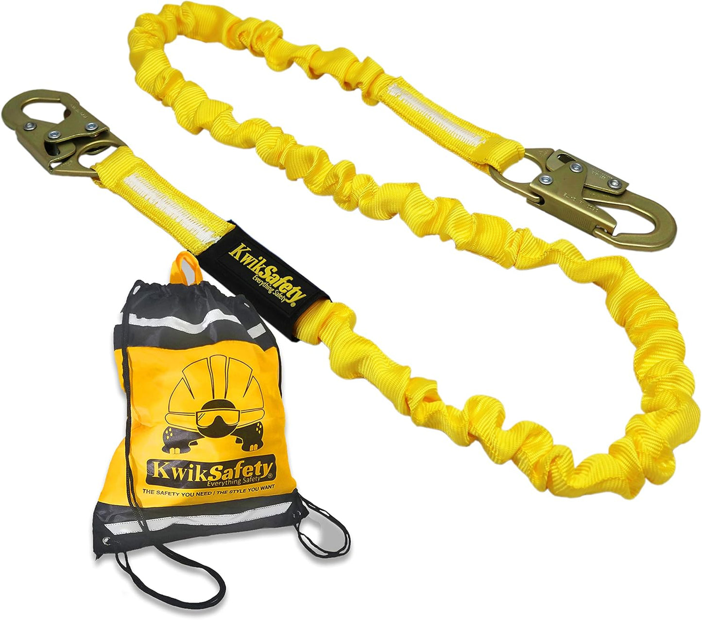 KwikSafety Rattler 6ft Safety Lanyard for Fall Protection