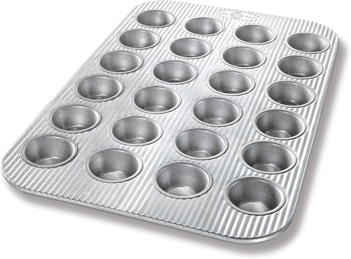USA Pan Bakeware Mini Cupcake and Muffin Pan for Easy Baking