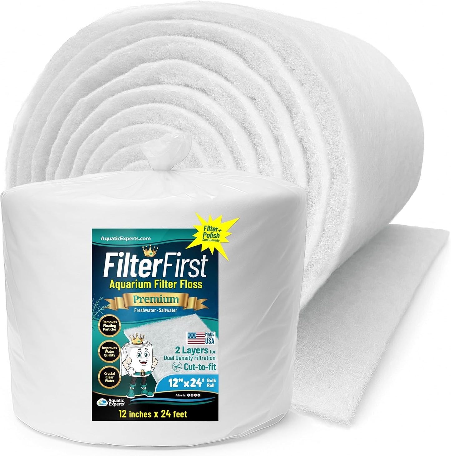 Aquatic Experts Aquarium Filter Floss for Crystal Clear Water