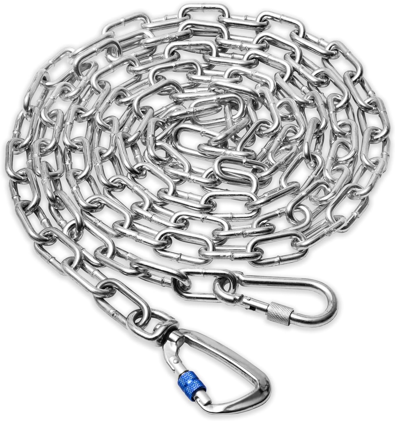 Heavy Duty Dog Chain for Yard - 15FT Metal Dog Leash for Large Dogs