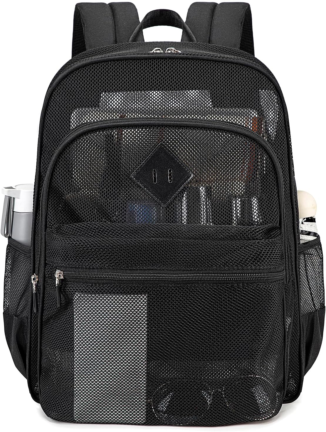 Transparent Mesh Backpack for All Your Activities - Black