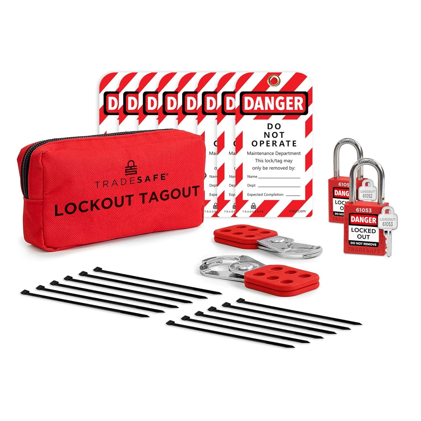 TRADESAFE Lockout Tagout Kit for OSHA Compliance and Safety