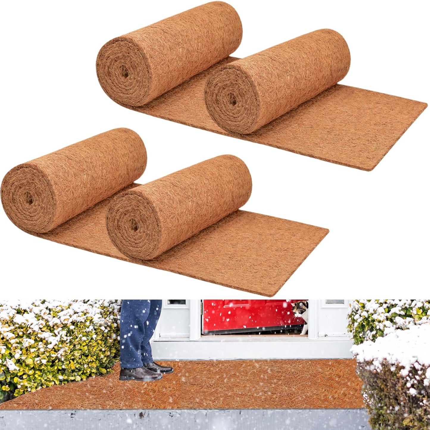 No-Slip Ice and Snow Carpet Mats for Safe Outdoor Walking