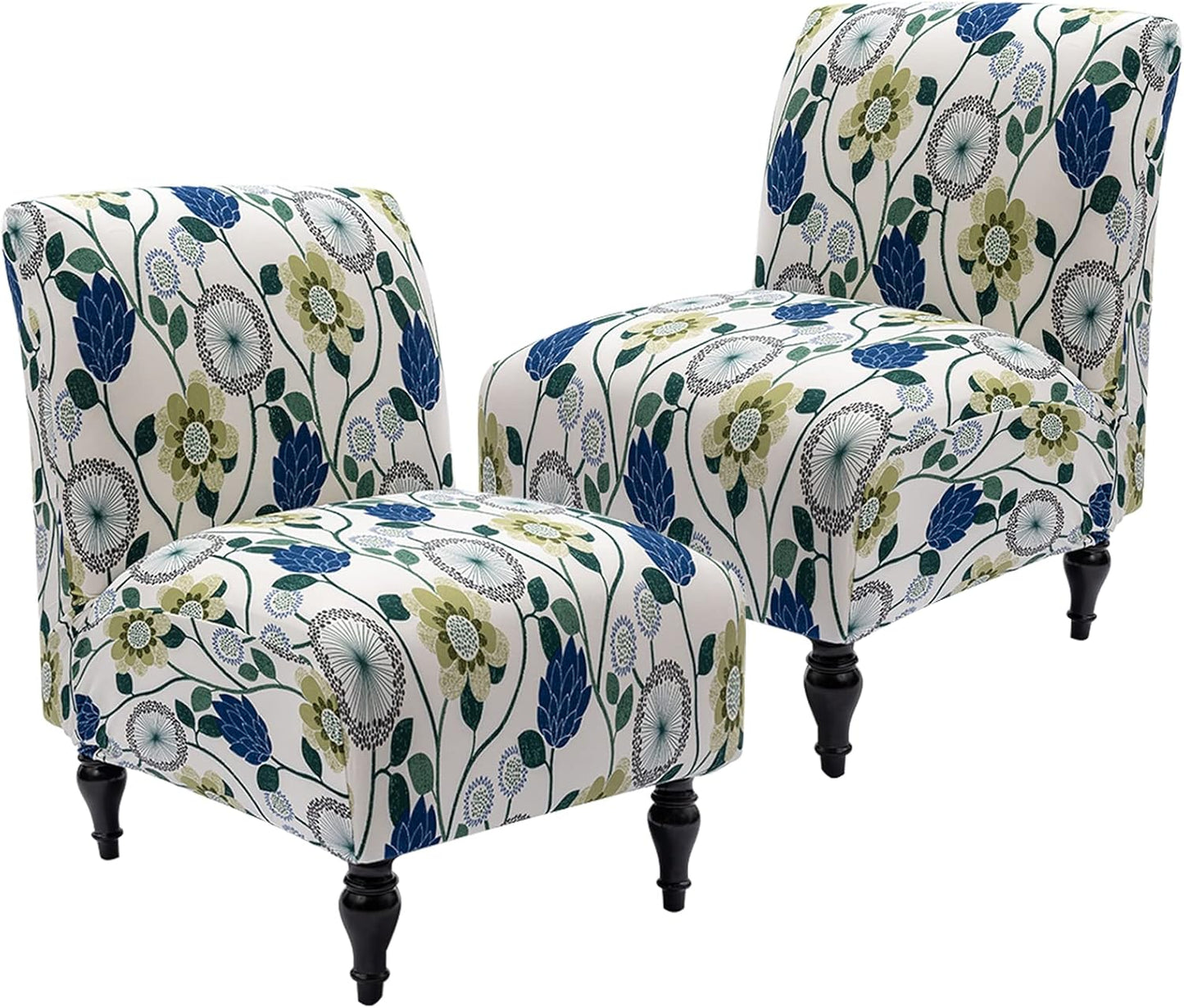 Armless Accent Chair Cover Slipcover for Living Room Furniture