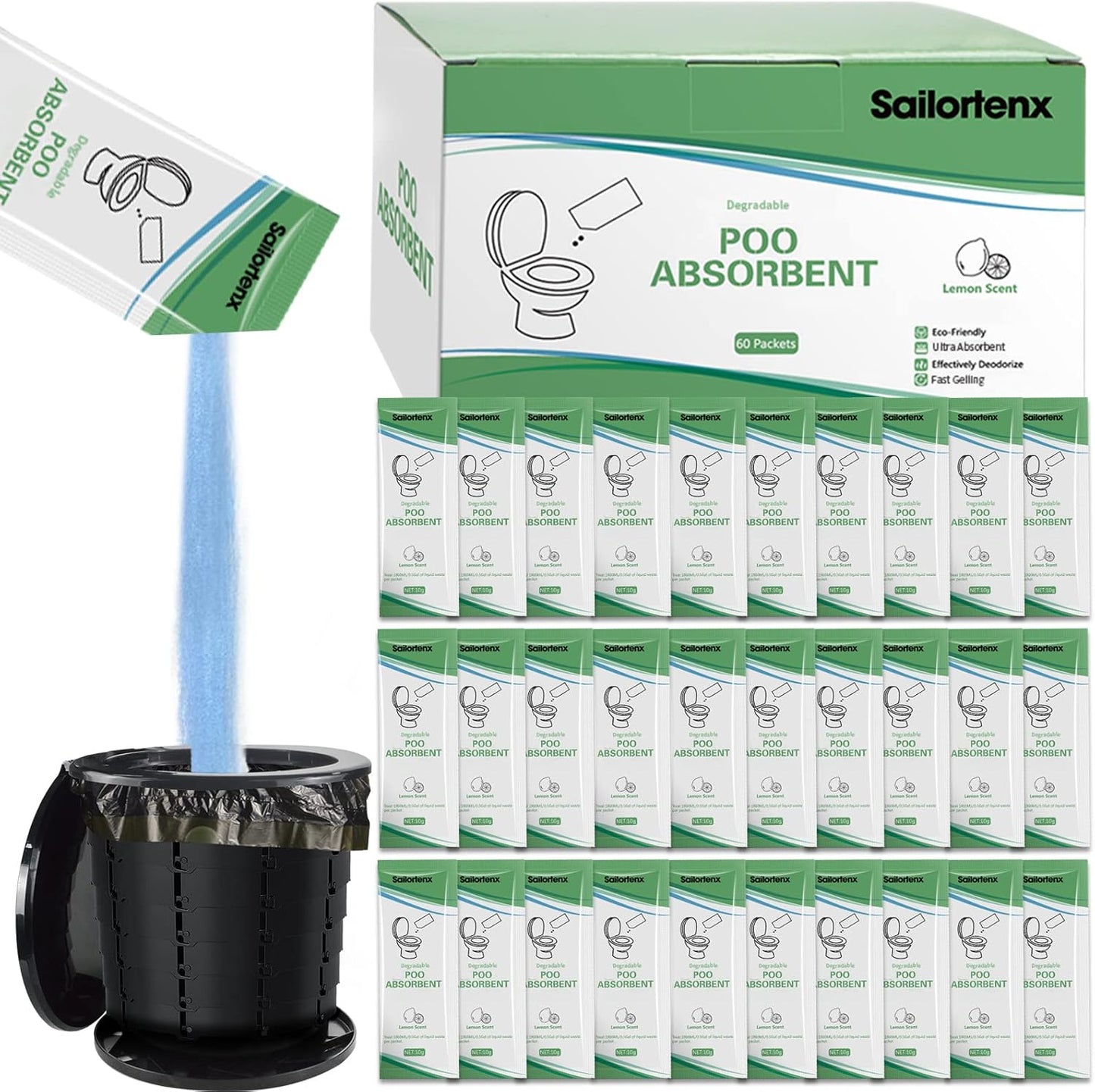 Sailortenx Eco Gel: Instant Waste Deodorizer