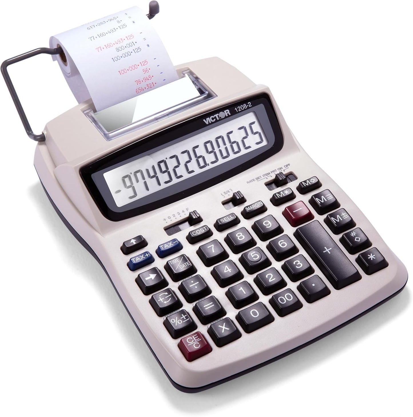 Victor Printing Calculator with 12 Digit LCD Display for Easy Use