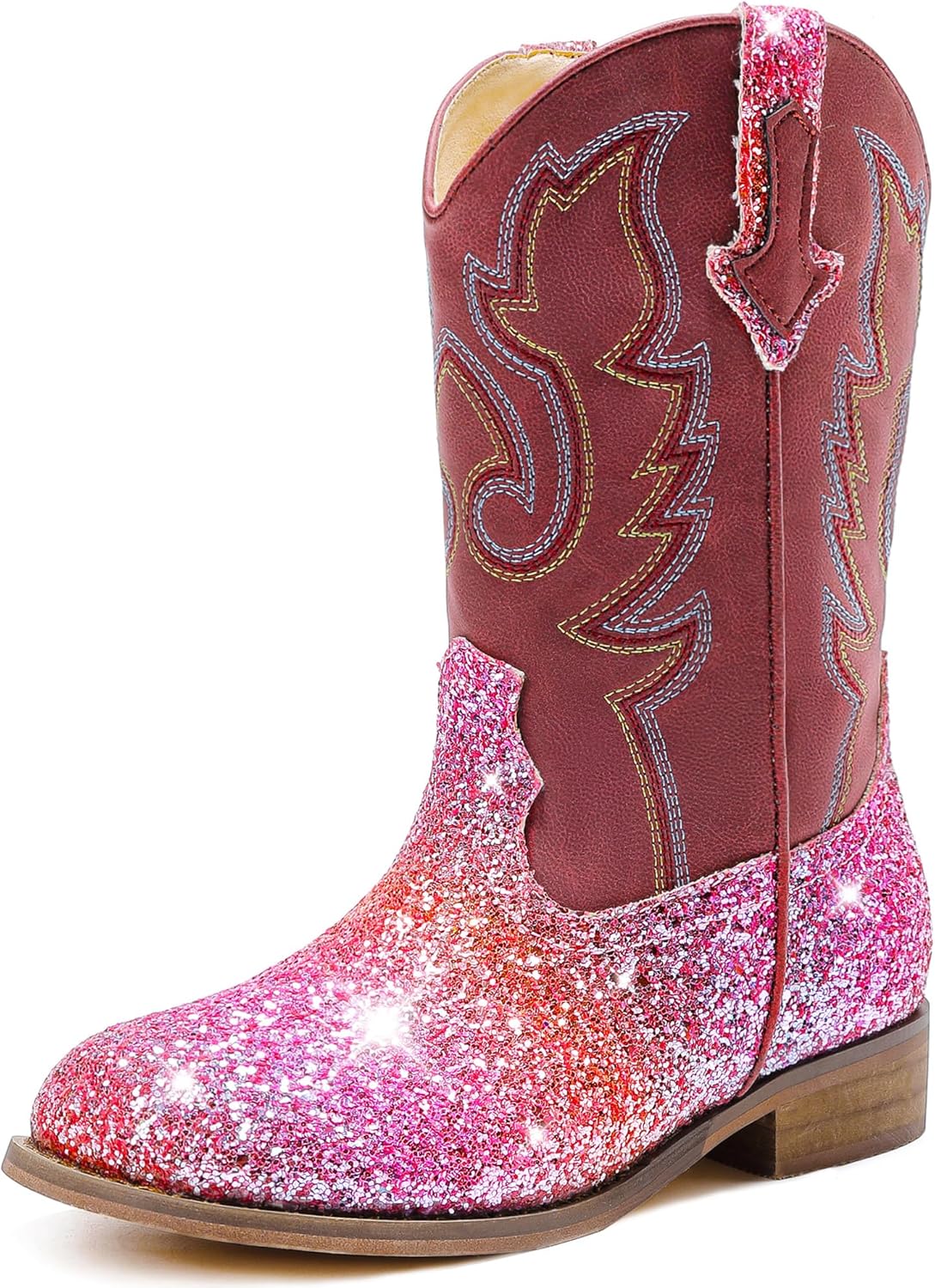 Stylish Glitter Cowgirl Boots for Kids - Comfortable & Fun