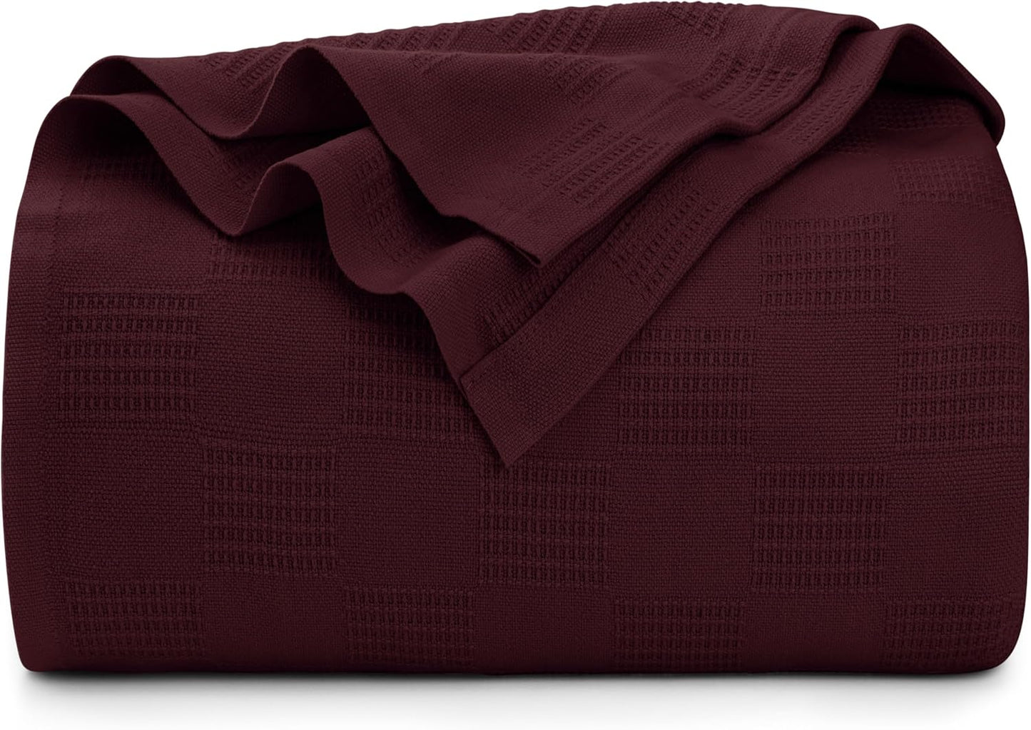 Utopia Bedding Burgundy Cotton Blanket - King Size Comfort
