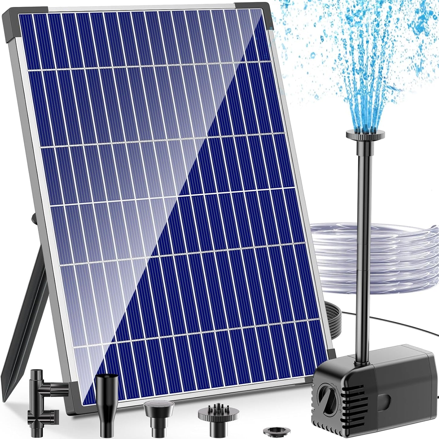 12W Solar Fountain Pump with Adjustable Flow for Ponds & Gardens