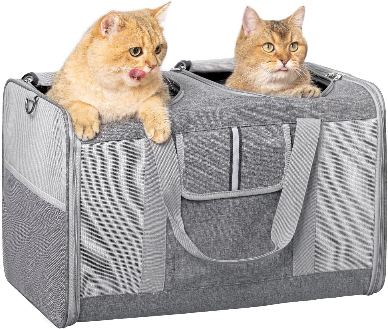 Large Cat Carrier for 2 Cats - Spacious and Comfortable Travel