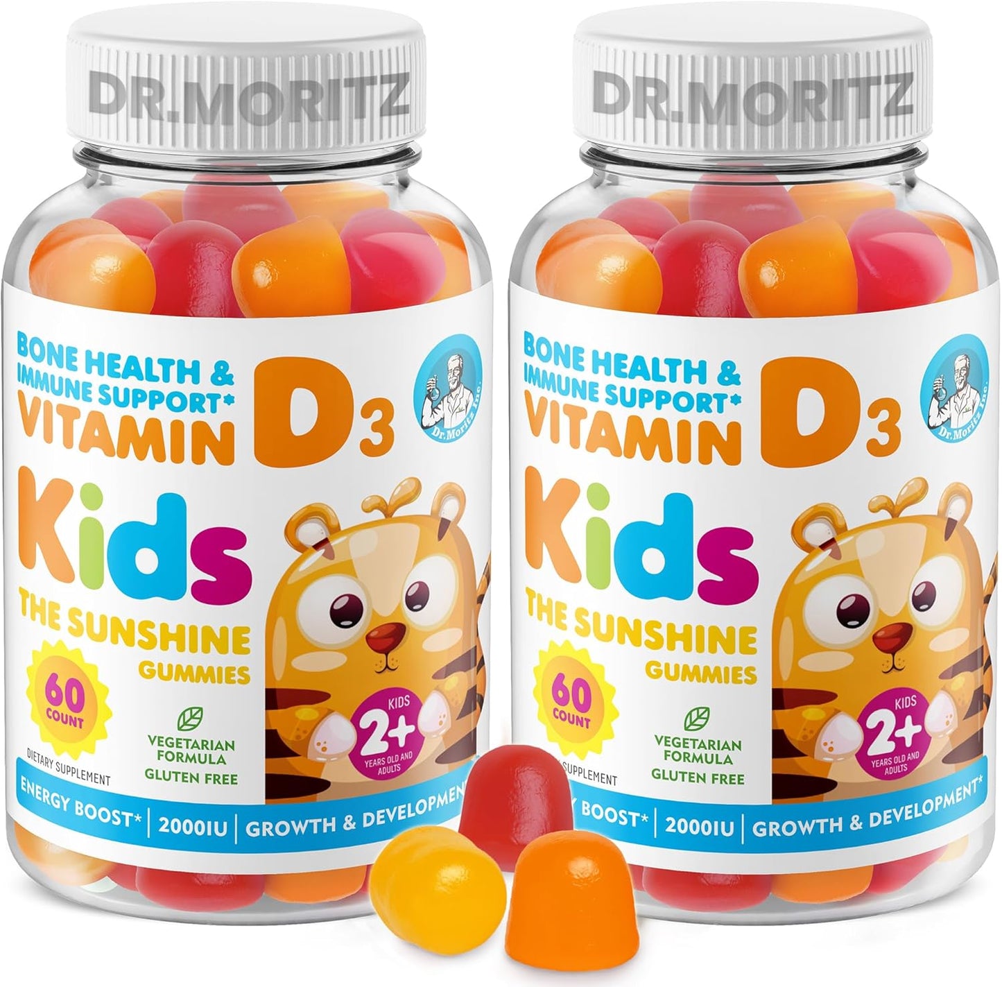 Vitamin D Gummies for Kids and Adults - Immune Support Chewables
