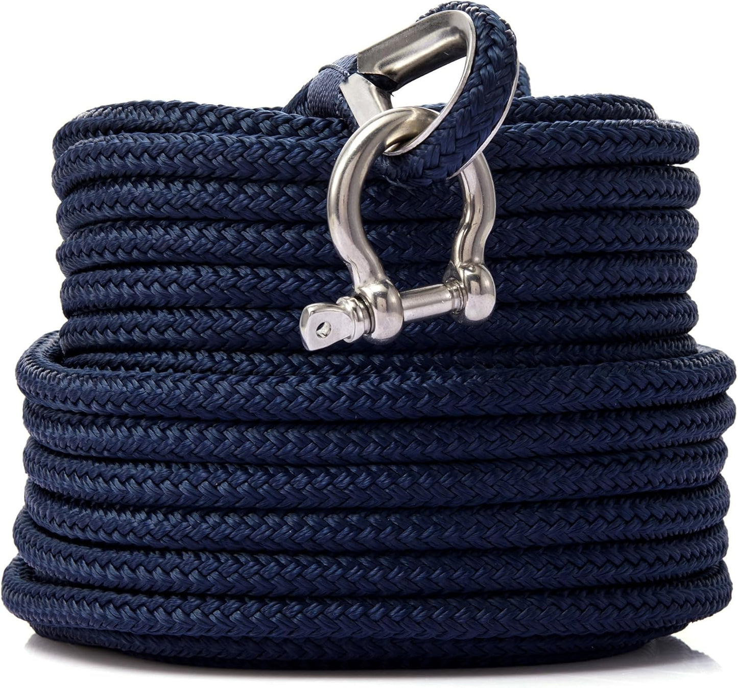 RainierSupplyCo Boat Anchor Rope - Durable 50 ft Nylon Line